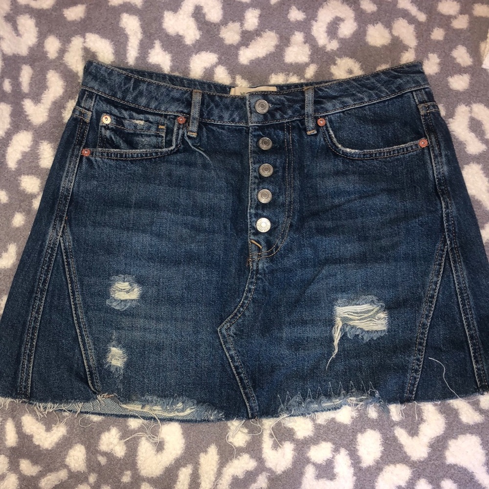 Free people Jean skirt